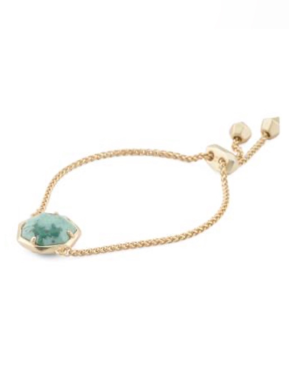 Kendra Scott Gold Bracelet with Turquoise Stone